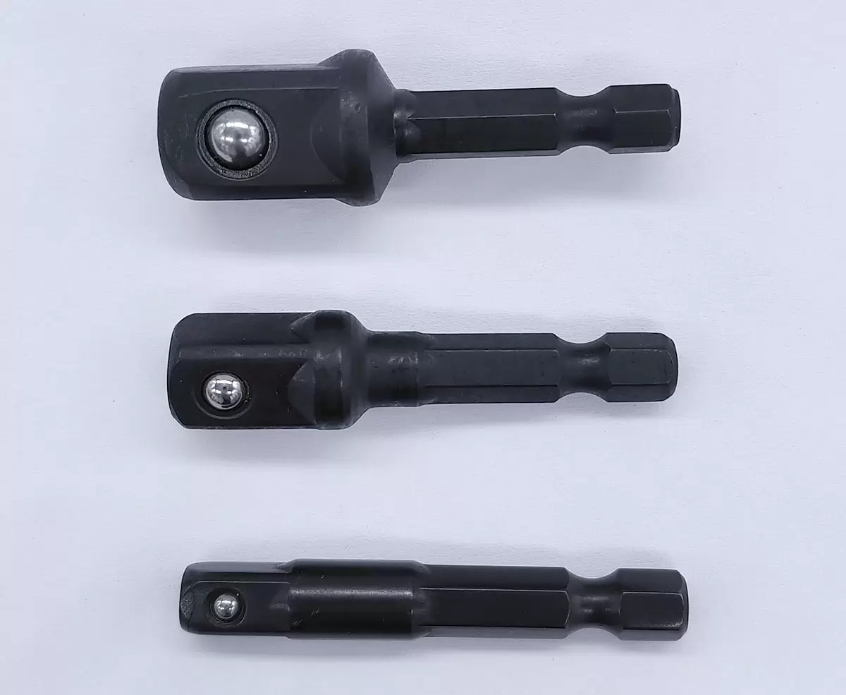 50mm 1/4インチ、3/8インチ、1/2インチソケットアダプター